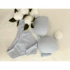 Kadın Mavi Dantelli Balenli Sütyen ve Slip Set